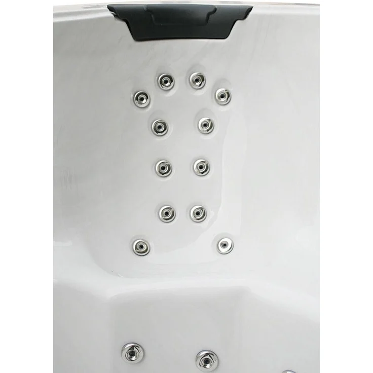 XXXL Luxus-LED Swim Spa, 400 x 230 cm, Whirlpool mit Gegenstromanlage, Outdoor-Schwimmbecken – Bild 8
