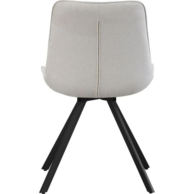 Drehstuhl 2er Set Rio Stühle in Creme - gemütliches Design - B/H/T: 52x85x61 cm – Bild 8