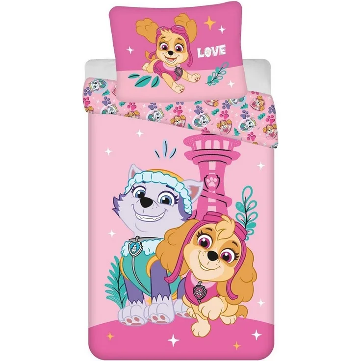 PAW PATROL Kinderbettwäsche Paw Patrol, 100% Polyester, 2 teilig