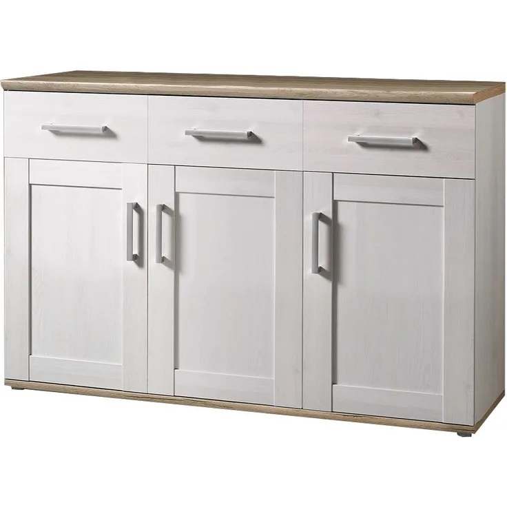 Sideboard Romy / Romance, Holzwerkstoff, Holzfarben, 140 x 88 x 46 cm