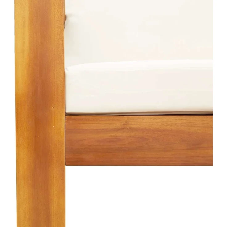 vidaXL Gartensofa mit Kissen 2-Sitzer Massivholz Akazie 367623 – Bild 6