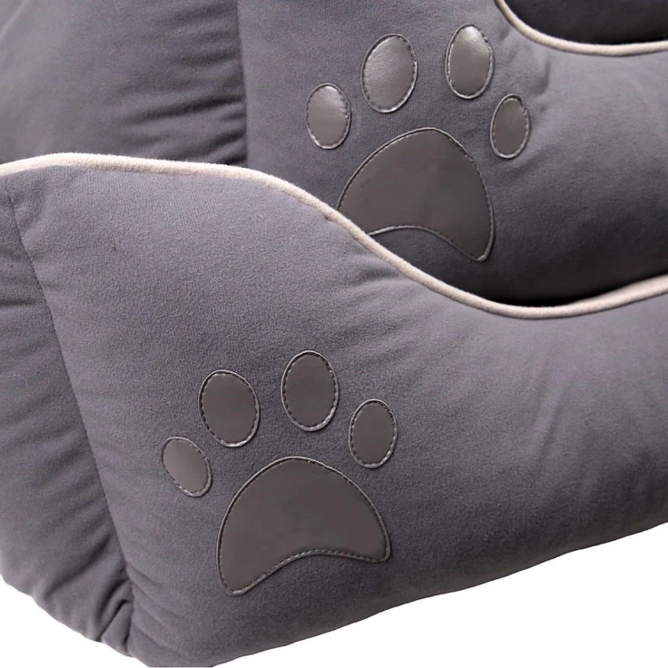 Paws & Whiskers 'Lucy Dog & Cat M - Grey' Haustierbett, Grau / Hellgrau, 55 x 75 x 20 cm – Bild 6
