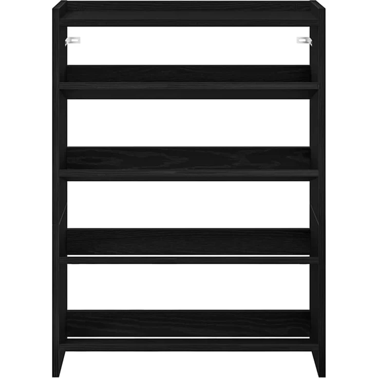 vidaXL Schuhregal Schwarz 60x25x81 cm Holzwerkstoff 859879 – Bild 3