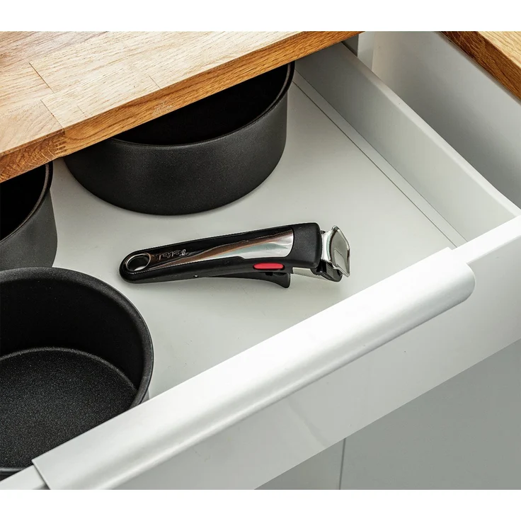 Tefal Ingenio 13-teiliges Kochgeschirr-Set, Antihaftbeschichtung, Induktionstauglich, Pfannen, Töpfe, Deckel, Griffe, Küchenhelfer, L3959343, Schwarz, 24/28 cm – Bild 2