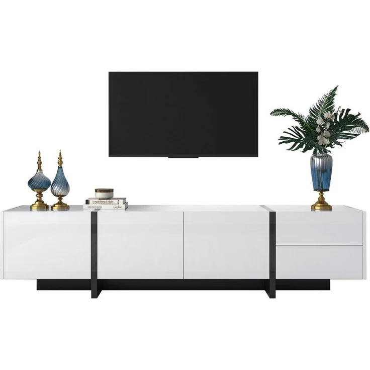 HAUSS SPOLE TV-Schrank TV-Lowboards TV Schrank Fernsehschrank TV-Tisch (mit Türen und Schubladen) modernes Design – Bild 5