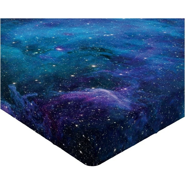 Abakuhaus Spannbettlaken Soft Dekorativer Stoff Bettwäsche Rund-um Elastischer Gummizug, Nebel Galaxy Sterne im Weltraum – Bild 2