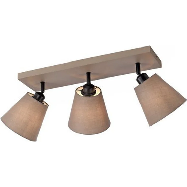 JUST LIGHT LED Deckenleuchte LED Deckenlampe RIALA Stoffschirm, schwenkbar, 3xE27/40W, Spots schwenkbar mit Stoffschirmen – Bild 4