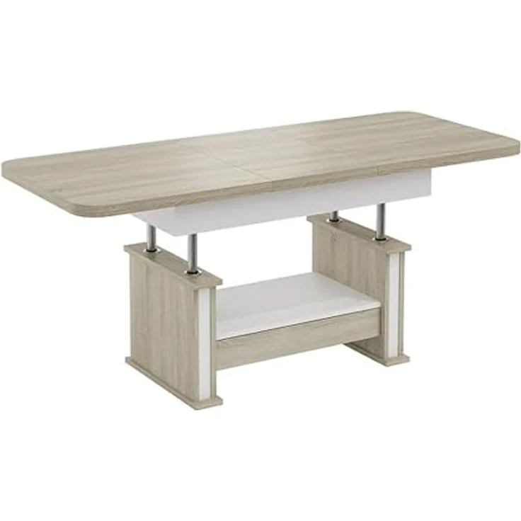 designimpex Couchtisch Design DA-555 Schublade höhenverstellbar ausziehbar Tisch – Bild 4