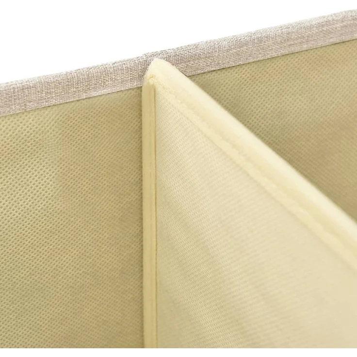 vidaXL Aufbewahrungsboxen 2 Stk. Stoff 50x30x25 cm Creme 332917 – Bild 7