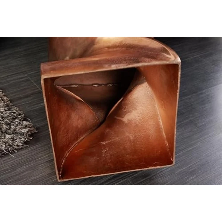 riess-ambiente Beistelltisch TWIST 30cm kupfer geflammt, Hocker · Metall · Modern Design · poliert – Bild 7