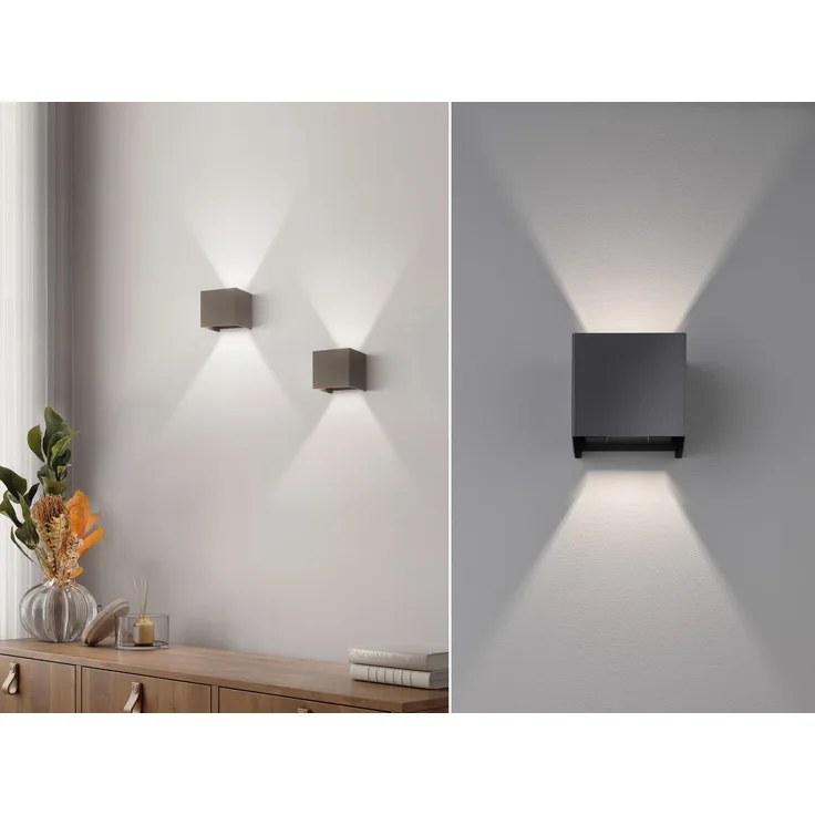 Fischer & Honsel 30259 LED Wandleuchte Wall schwarz matt 3000K IP44