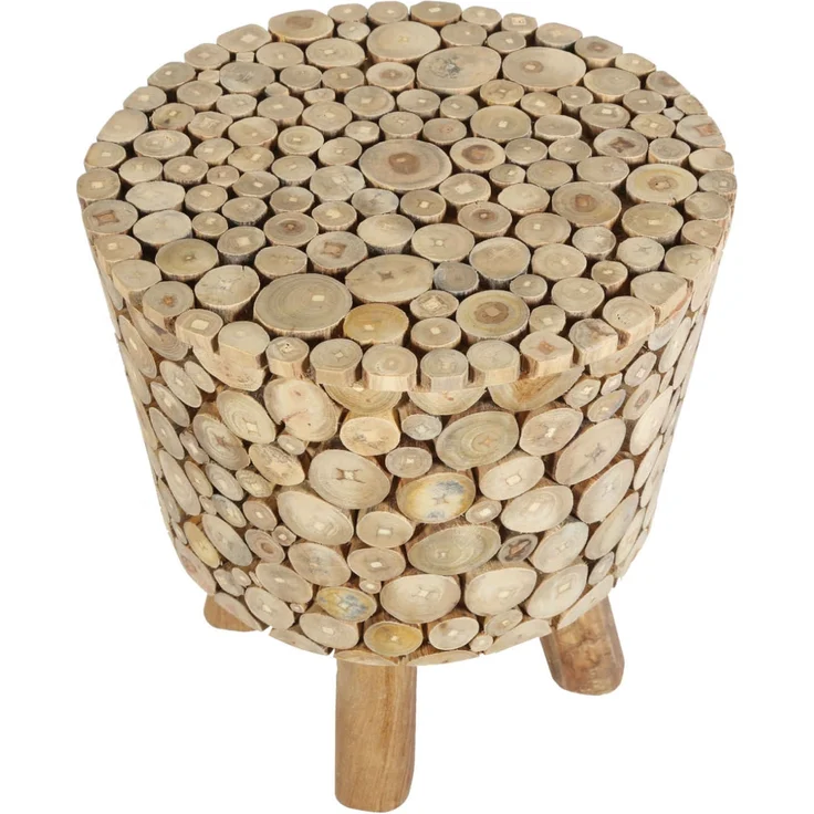 Teak Holz Hocker Merida – Bild 6