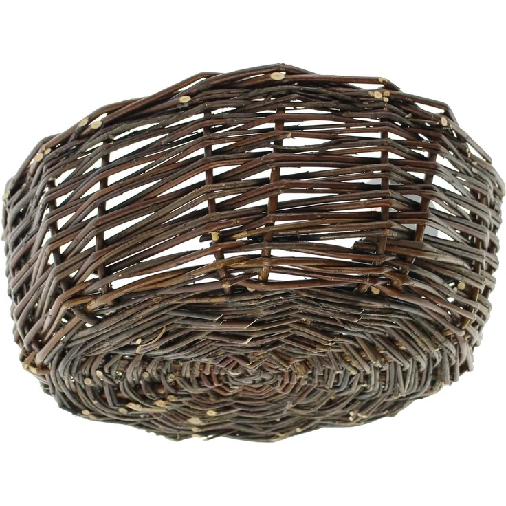 Weidenschale Naturbraun Ø 38cm Obstschale Dekoschale Obstkorb Korb Schale – Bild 3