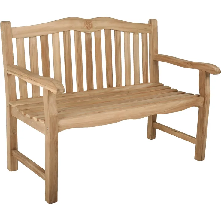 Bank Gartenbank ROMANG 2-Sitzer aus Teakholz 120 cm