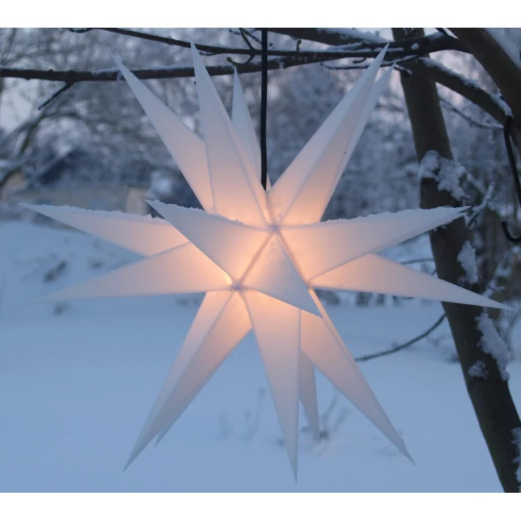 Guru-Shop LED-Stern für außen Melchior Outdoor II Weiß, sehr stabiler 3D., Leuchtmittel nicht inklusive – Bild 3