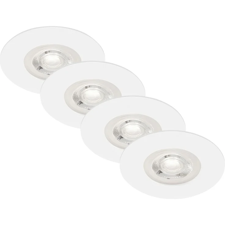 Briloner LED-Einbauleuchten Kulana 4er Set Mini 4,9W, 480lm weiß – Bild 1