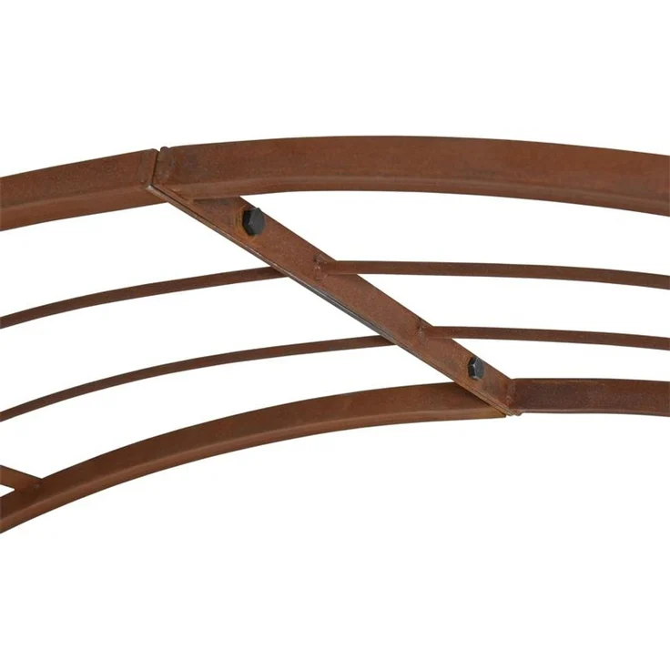 Rosenspalier Rosenbogen Torbogen 120 cm Rankhilfe Rost Metall Kletterhilfe Bogen – Bild 2