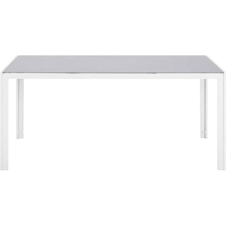 Gartentisch Set CATANIA Metall 160x91x71 cm Grau – Bild 9