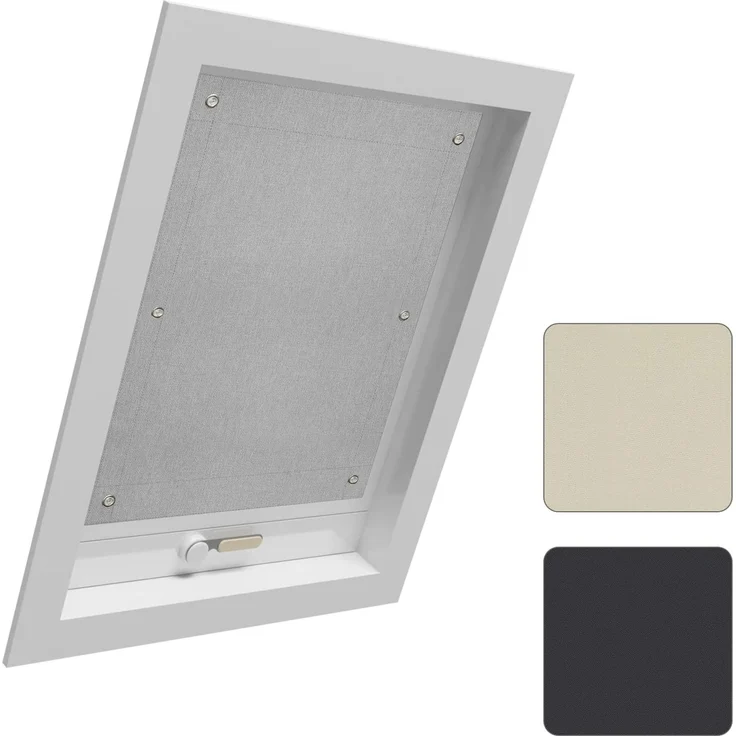 Dachfensterrollo, Woltu, 1x Thermorollo Dachfenster ohne Bohren, mit Saugnapf