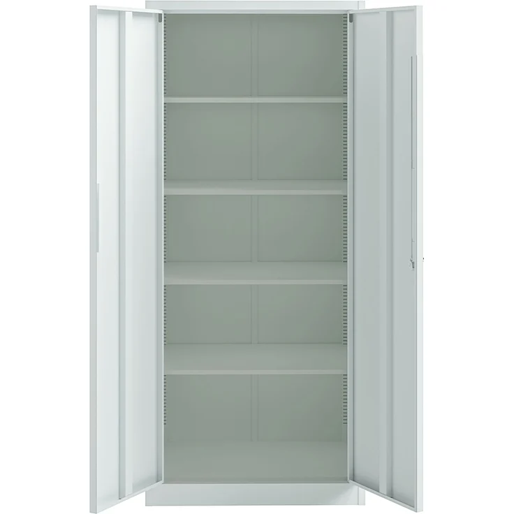 STEELSØN 'Regulus' Aktenschrank, Metall, grau, 175x40x80 cm, abschließbar, Metallschrank mit 5 Fächern, geeignet als Werkzeugschrank – Bild 14