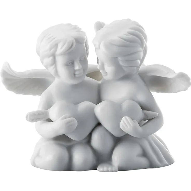 Rosenthal Selection Engelpaar mit Herz Klein Weiss
