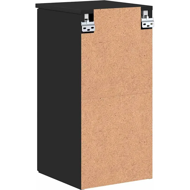 vidaXL Badezimmerschrank Wandmontiert Schwarz 30 x 31,5 x 61 cm 883345 – Bild 7