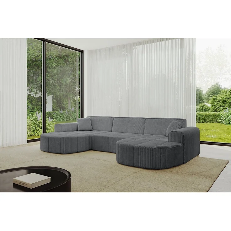 ALTDECOR Wohnlandschaft Livo-U1, Sofa Praktische Bequeme Funktionsecke Couch U-Form Eckcouch, Corner Sofa U-Form Vielseitige Sofa Wohnlandschaft Wohnzimmer – Bild 3