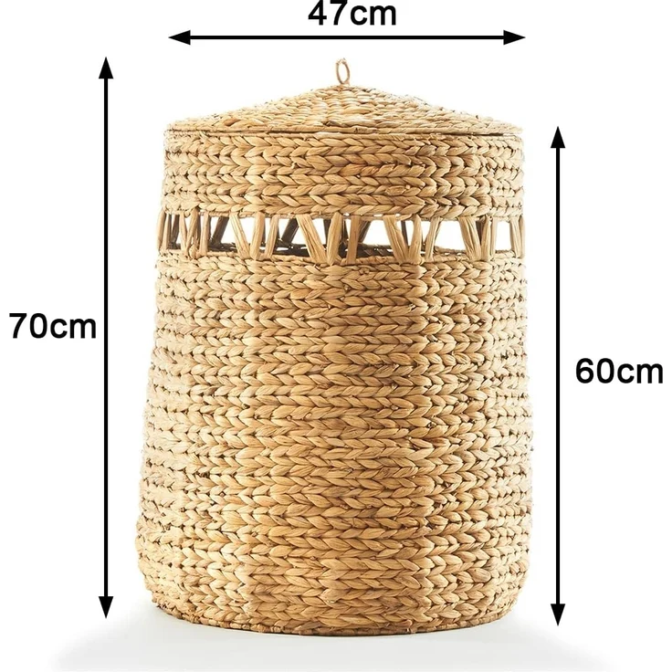 Kobolo Wäschekorb Aufbewahrung Korb NATURE - Wasserhyazinthe natur – Bild 7