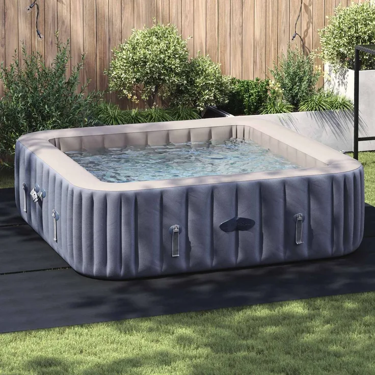 vidaXL Bodenfolie für Pools 396 x 396 x 0,1 cm Quadratisch Vliesstoff 42009130