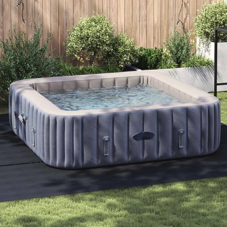 vidaXL Bodenfolie für Pools 396 x 396 x 0,1 cm Quadratisch Vliesstoff 42009130 – Bild 1