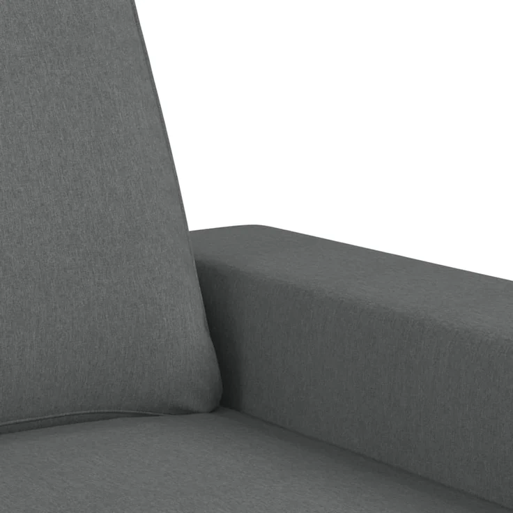 vidaXL Sessel mit Hocker Dunkelgrau 60 cm Stoff 3201144 – Bild 6