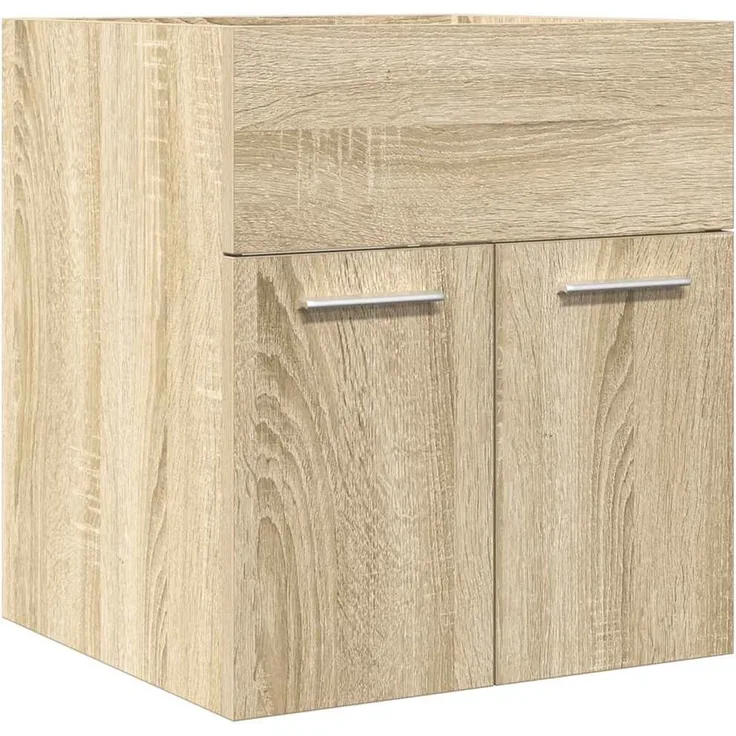 Waschbeckenschrank, Badschrank Sonoma-Eiche 41 x 38,5 x 46 cm Holzwerkstoff de7494