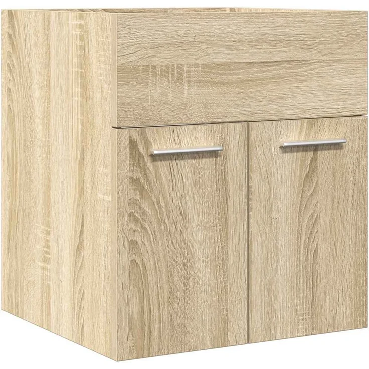 Waschbeckenschrank, Badschrank Sonoma-Eiche 41 x 38,5 x 46 cm Holzwerkstoff de7494 – Bild 1