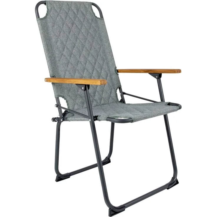 Bo-Camp Klappbarer Campingstuhl Jefferson Grau Grün 435528