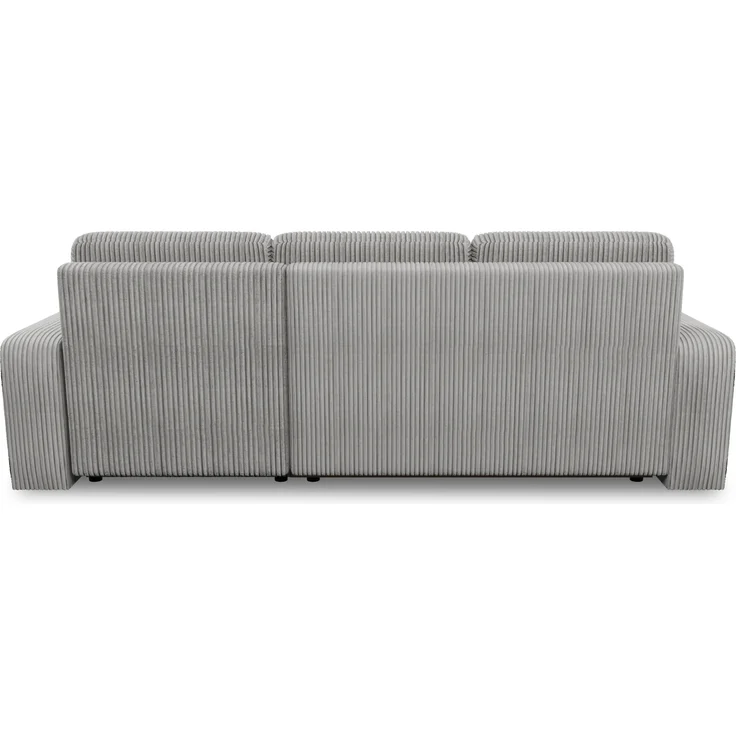 Sofnet Ecksofa 'Roma L' mit Schlaffunktion und Bettkasten, Cord Stoff Beige, 236 x 150 x 90 cm – Bild 5