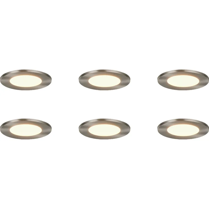 LED Einbaustrahler 6er Set, dimmbar, 2 Lichtfarben für Badezimmer, Ø 8,5cm – Bild 2