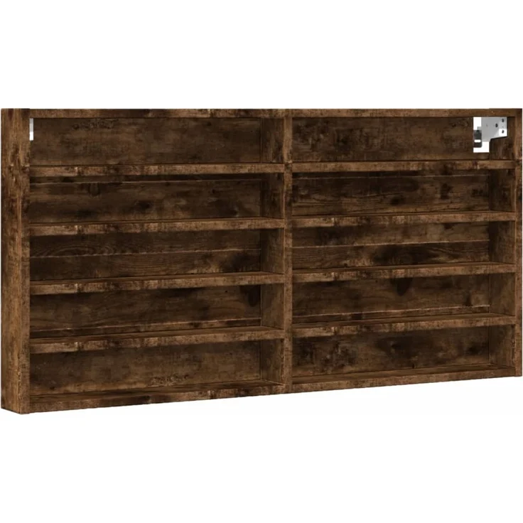 vidaXL Vitrinenschrank Räuchereiche 100x8,5x50 cm Holzwerkstoff 847951 – Bild 2
