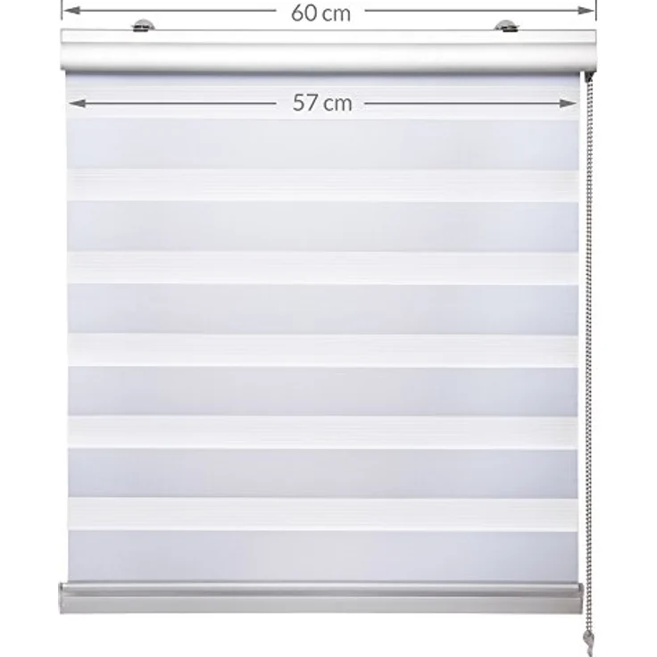 Sol Royal SolDecor DK9 Kassetten-Doppelrollo Weiß, 160x60 cm – Bild 3