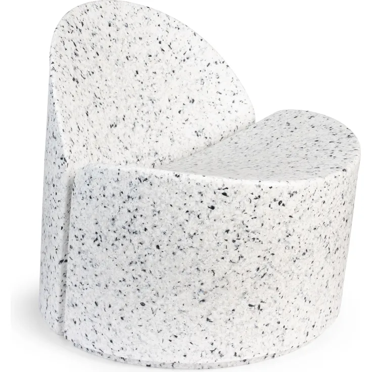 banne Lounge Chair Bloom White-Terrazzo