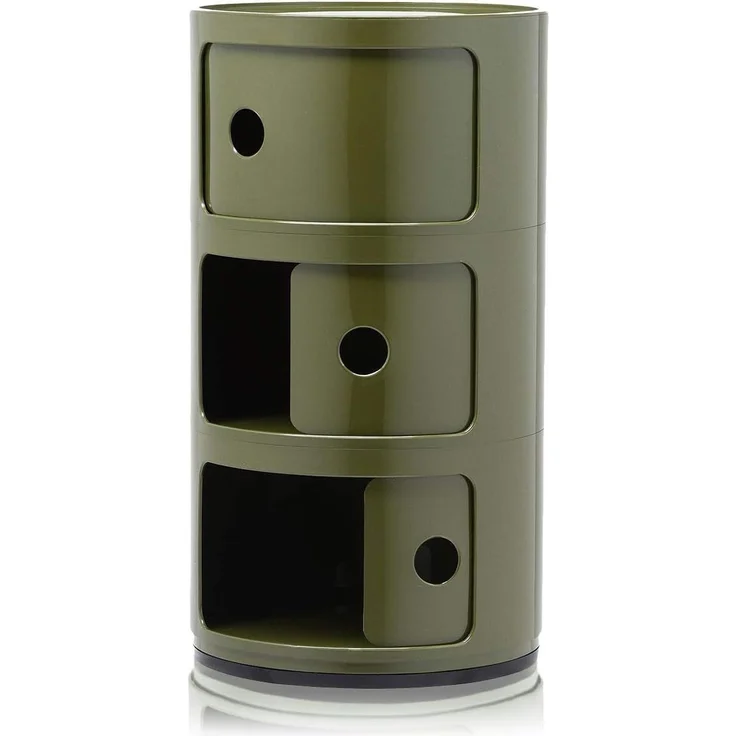Kartell Componibili, 3 Elements, Grün, Runde Basis – Bild 3