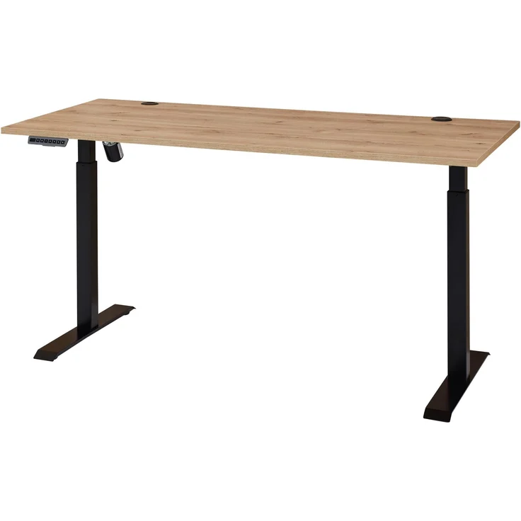 Höhenverstellbarer Schreibtisch SONOS Altesche furniert - 160 x 77 cm – Bild 3