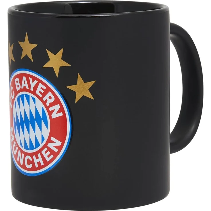 FC Bayern München Tasse FC Bayern München Tasse Logo I Schwarz I 0,3 l, Keramik – Bild 1