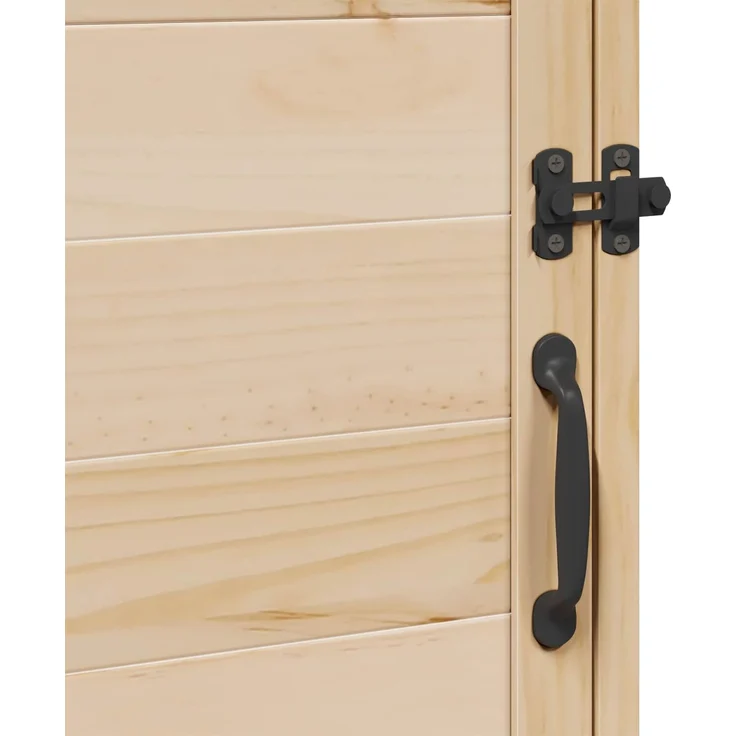 vidaXL Gartenschuppen Natur 59 x 56 x 113,5 cm Massivholz aus Fichte 42033436 – Bild 8