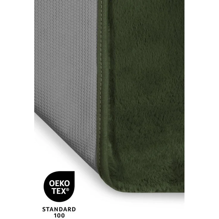 OTTO home Badematte Lennja, Höhe 25 mm, rutschhemmend beschichtet, fußbodenheizungsgeeignet, Polyester, rechteckig, Badteppich, getuftet, Uni, antirutsch, flauschig wie Kaninchenfell – Bild 2