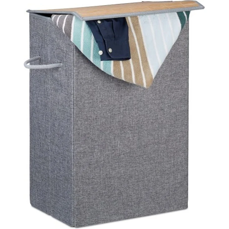 Wäschekorb mit Klettdeckel – Bild 1