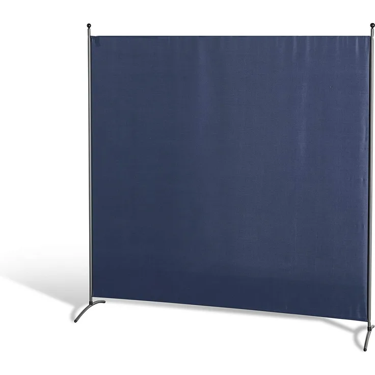 GRASEKAMP Qualität seit 1972 Stellwand 180x180 cm - Blau - Paravent Raumteiler Trennwand Sichtschutz