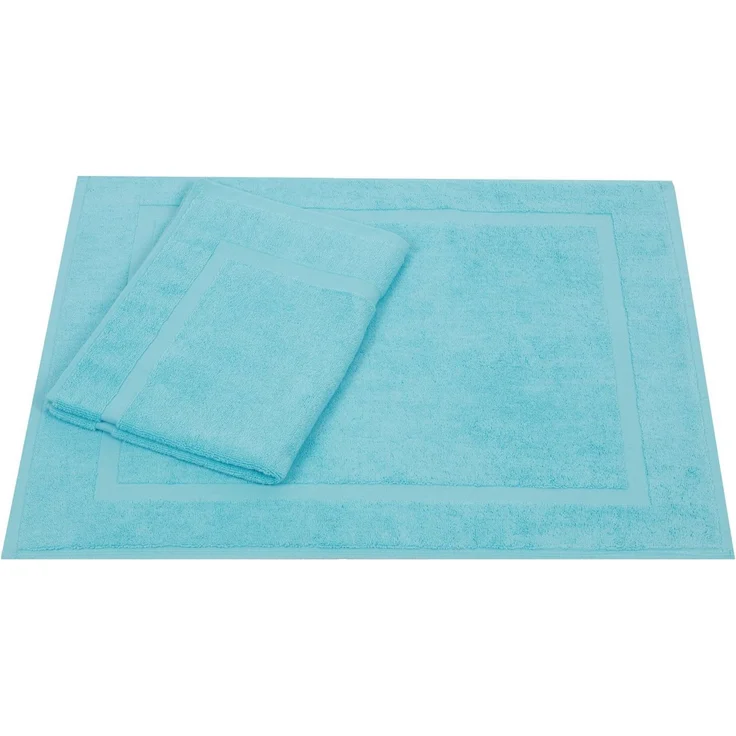 Betz Badematte 2er Set Badvorleger Premium Badematte Badteppich Größe 50x70 cm, beidseitig nutzbar, Baumwolle, Qualität 650g/m²