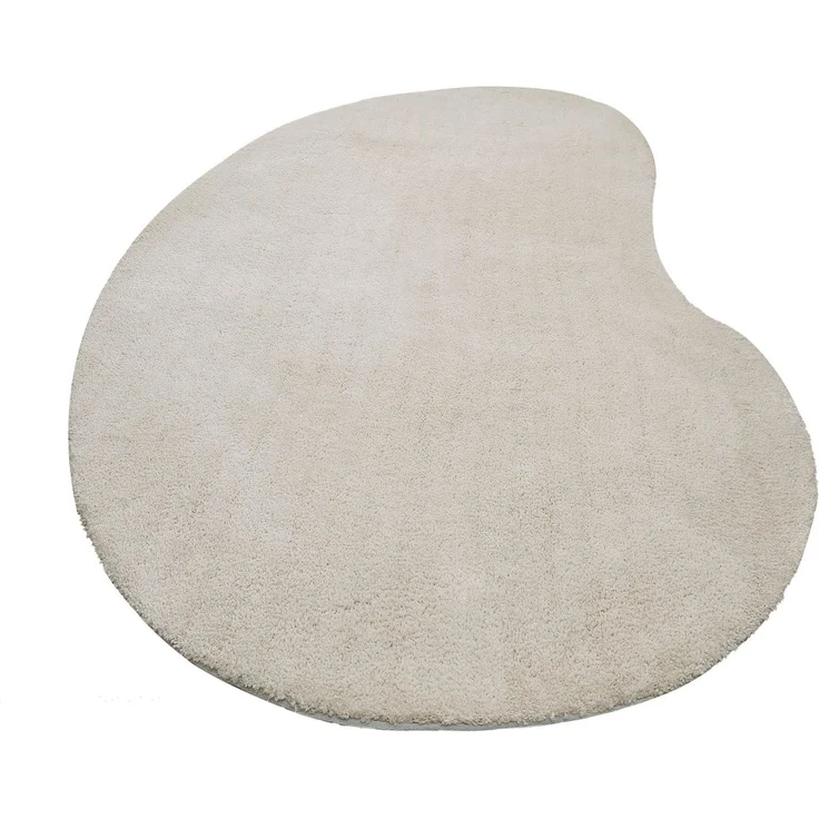 LeGer Home by Lena Gercke Hochflor-Teppich Halrum, einfarbig, besondere Form, modern, U-förmig, Höhe: 25 mm, organische Form, bean shape, kuschelig, Wohnzimmer, Schlafzimmer – Bild 2