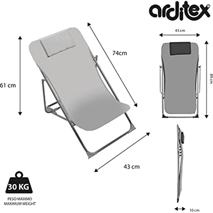 ARDITEX PW16152 Klappbare Sonnenliege, 43 x 66 x 61 cm, Nickelodeon-Patrol, für Hunde – Bild 2