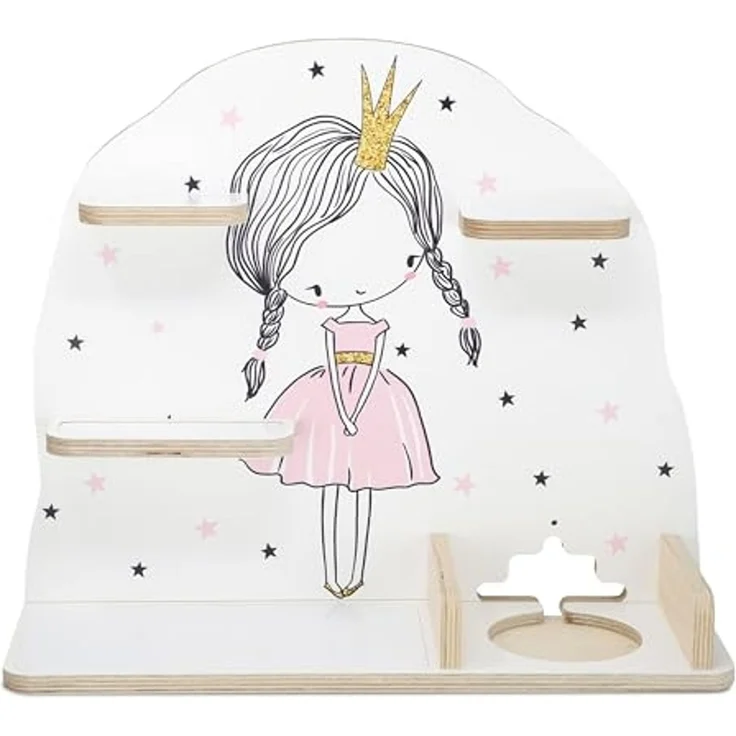 stadtecken Kinder Regal für Musikbox I Geeignet für die Toniebox und ca. 50 Tonies I Perfekte Aufbewahrung für Kinderzimmer I zum Aufstellen oder Aufhängen (Prinzessin, Mittel) – Bild 4